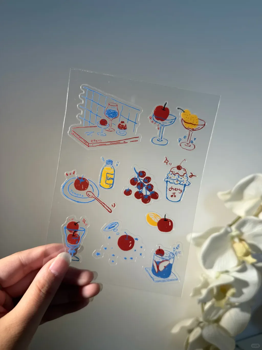 Custom Double Transparent Sheet Sticker