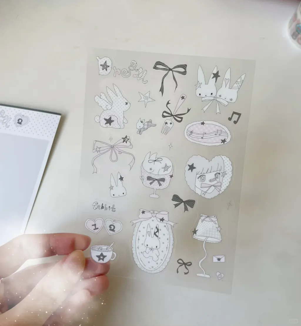 Custom Double Transparent Sheet Sticker