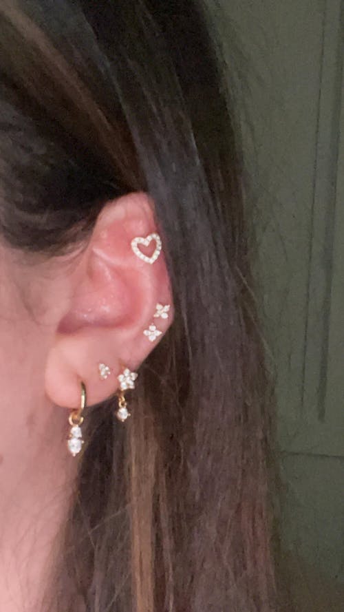 Skylar Gold Drop Hoop Earrings