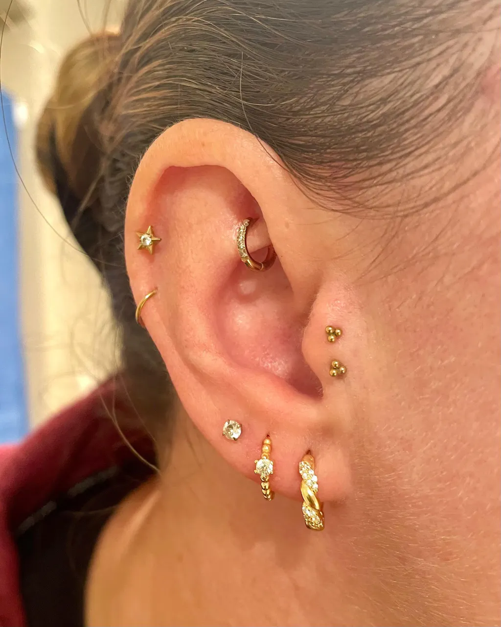 Bella Gold Huggie Earrings