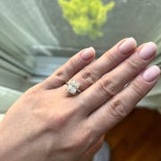Classic Emerald Cut Moissanite Engagement Ring