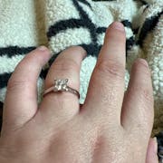 Classic Princess Cut Moissanite Engagement Ring