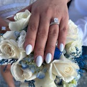 Princess Paved Princess Cut Lab Diamond Engagement Ring