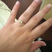 Classic Emerald Cut Moissanite Engagement Ring
