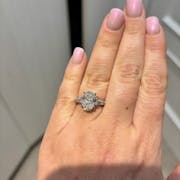 Modern Oval Cut Lab Diamond Engagement Ring