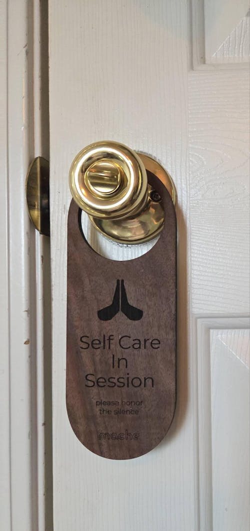 Self Care Sign | Self Care Door Hanger