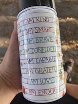 Smart Loved Brave Confident - Personalized Kids Water Bottle With Straw Lid