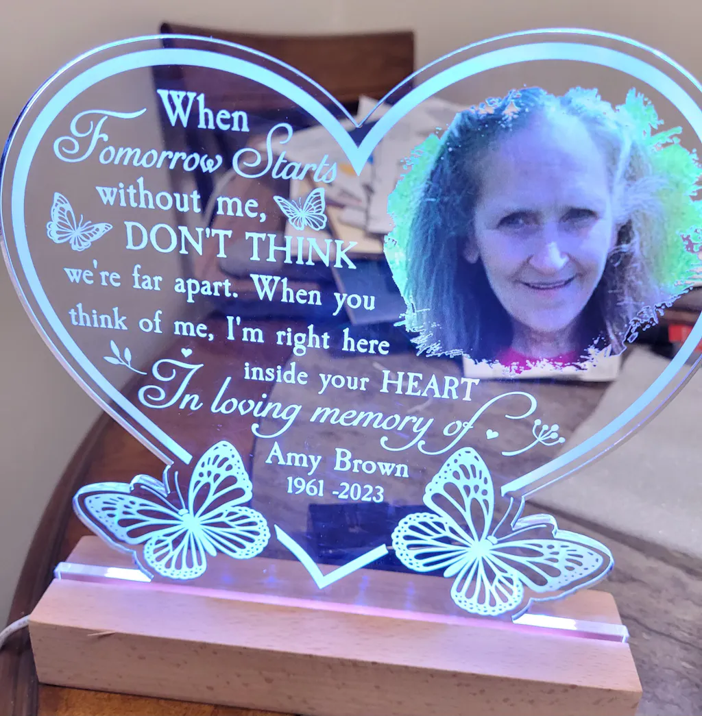 We Need To Say We Love You Personalized Photo LED Light Macorner