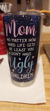 Mother And Daughter Forever Linked Together - Personalized Tumbler Cup -  yeetcat