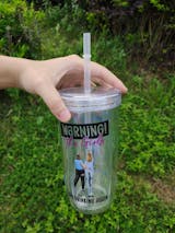 Booktrovert - Personalized Acrylic Tumbler With Straw – Macorner