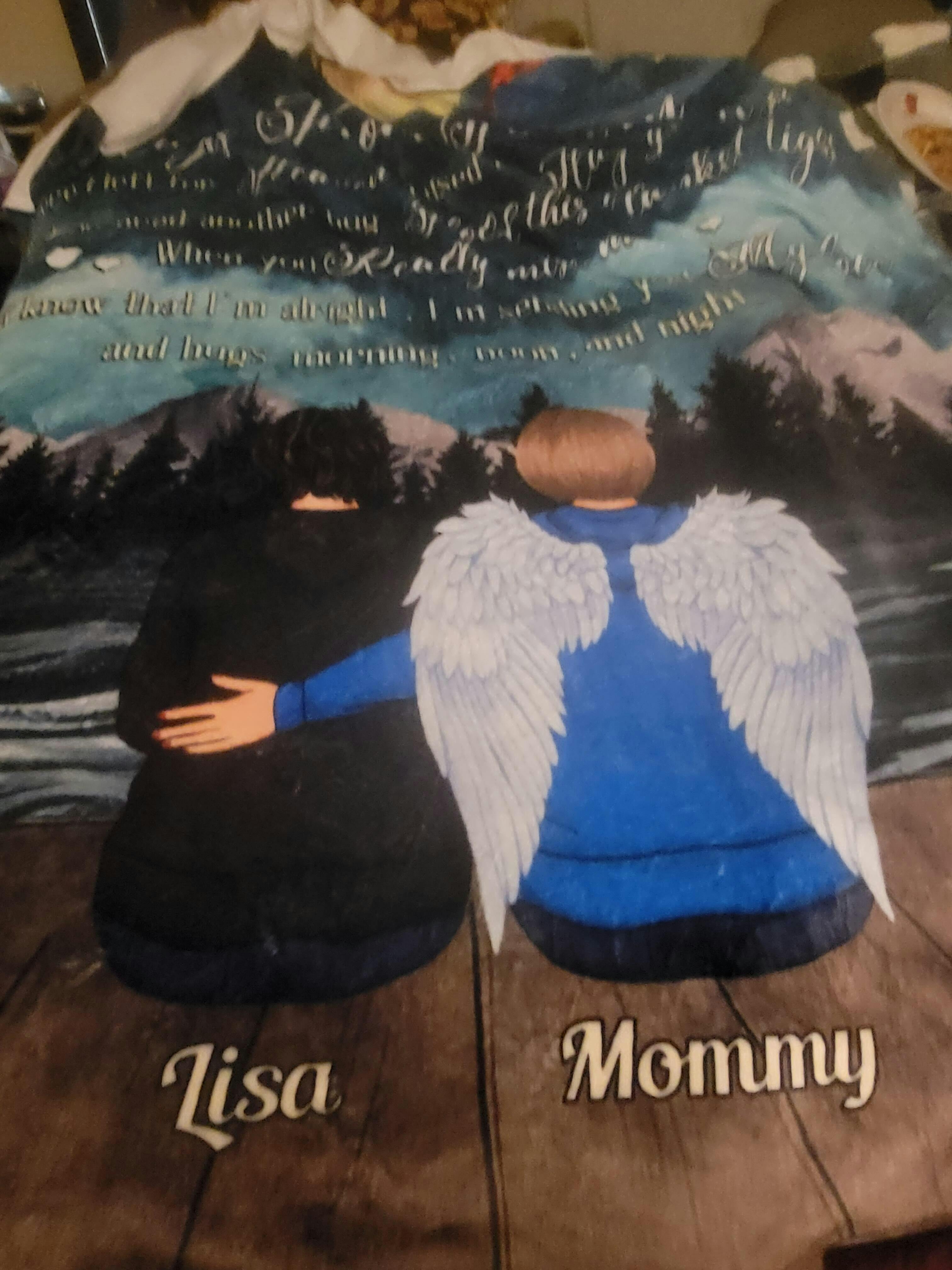 A Hug From Heaven Personalized Photo Blanket Macorner