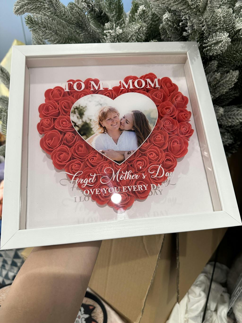 Mom We Love You - Personalized Flower Shadow Box – Macorner