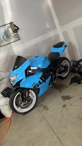 ハヤブサ Amotopart Fairings Kawasaki ZX6R ZX636 Black & Red Flame