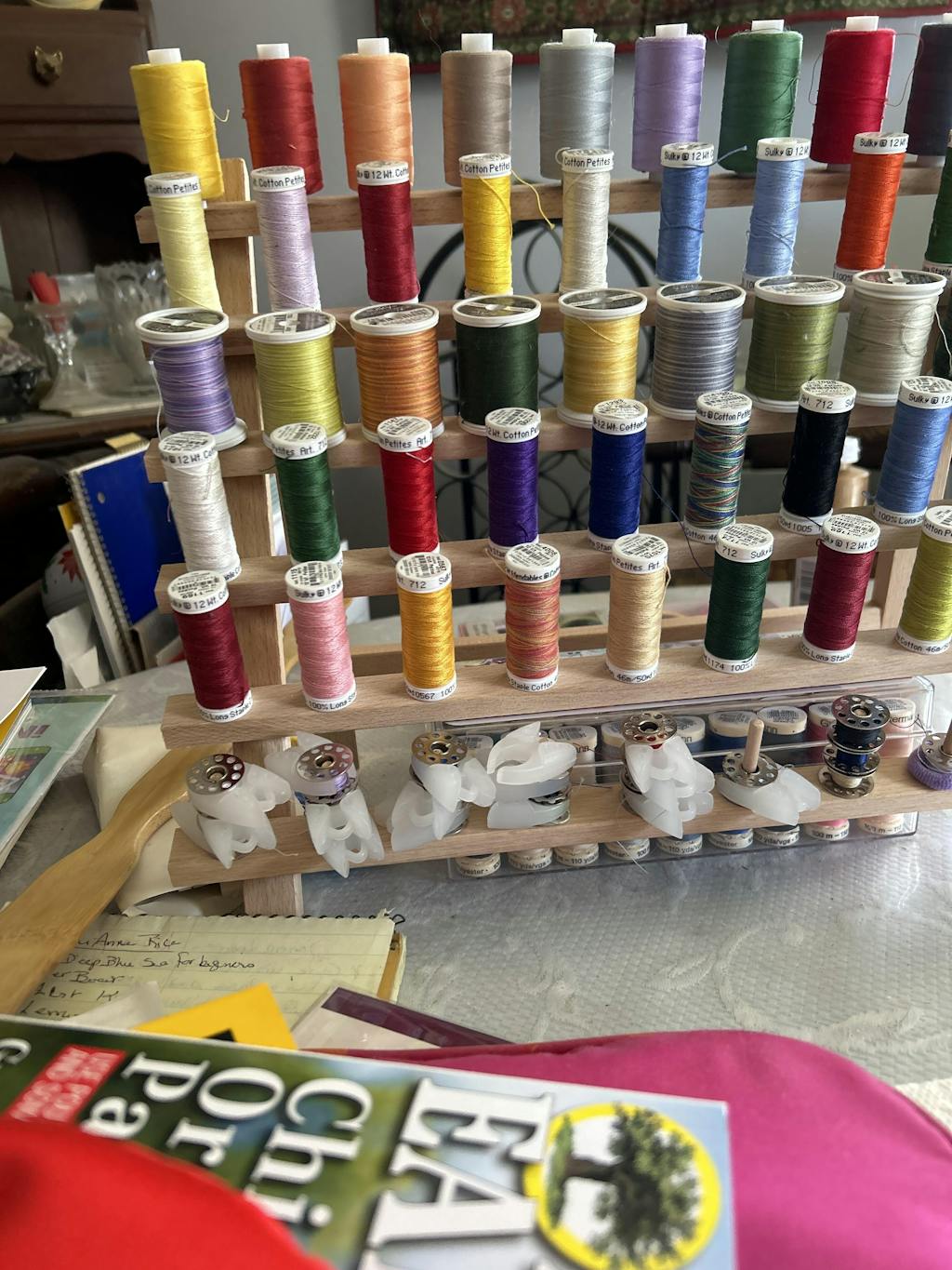 Thread Rack with 60 pegs for spools & cones | Madam Sew – MadamSew