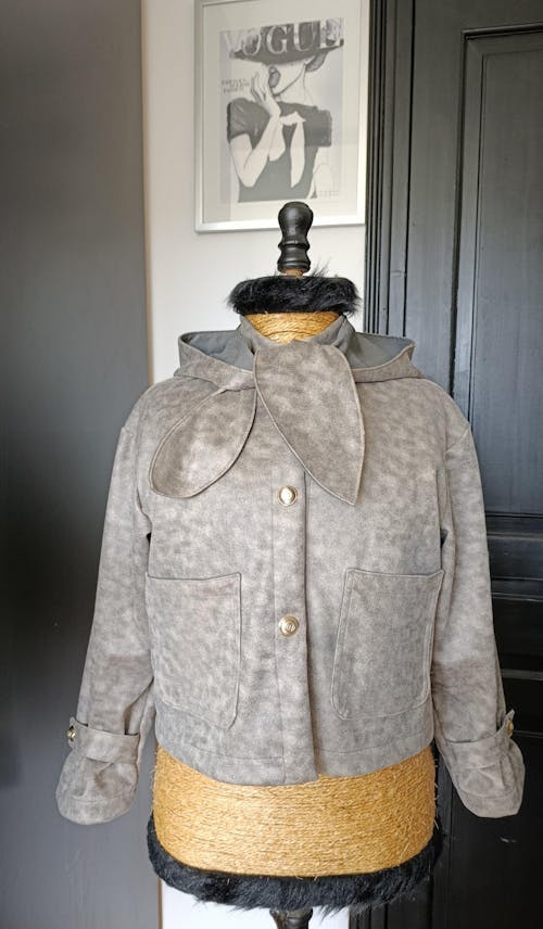 Patron de couture veste OPHELIA avec capuche amovible