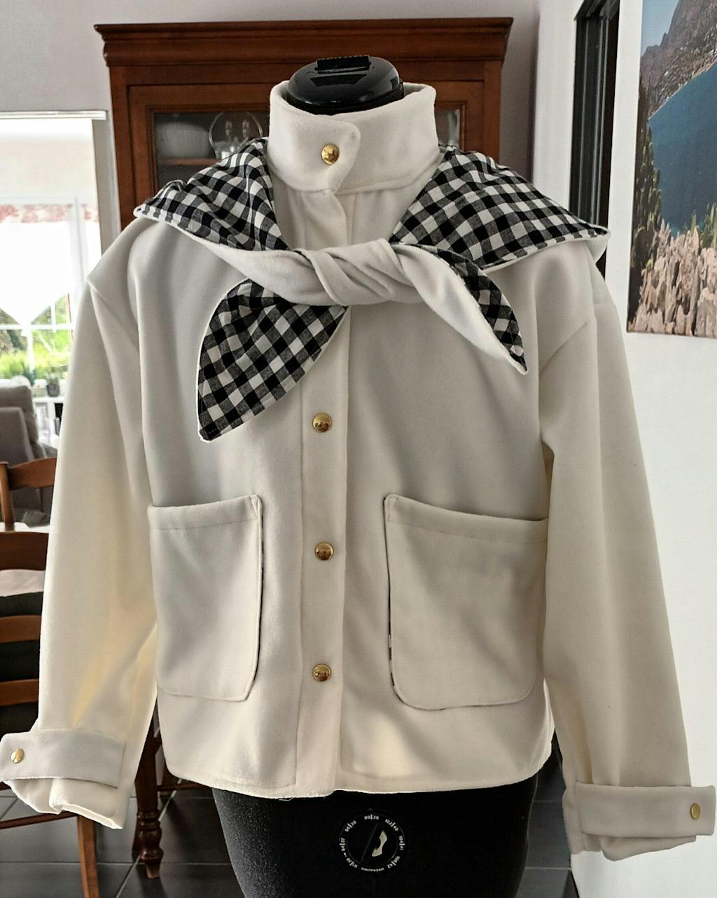 Patron de couture veste OPHELIA avec capuche amovible