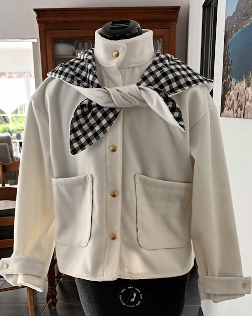 Patron de couture veste OPHELIA avec capuche amovible