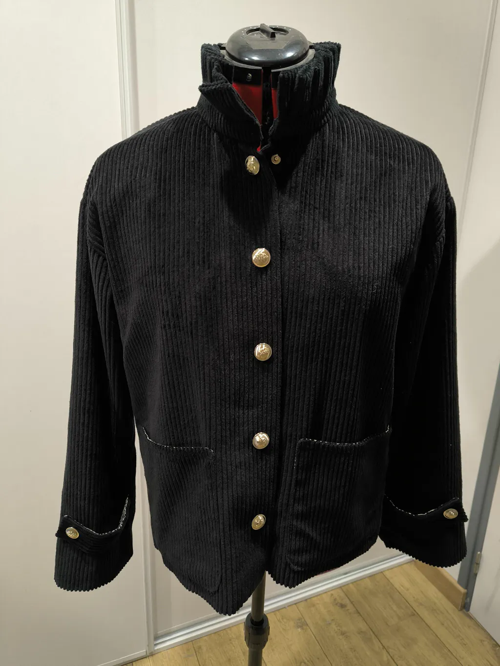 Lot de 10 Boutons pression dorés 20 mm