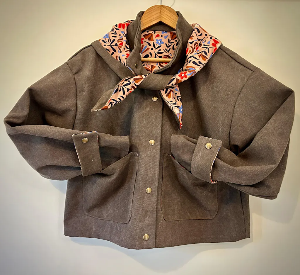 Patron de couture veste OPHELIA avec capuche amovible