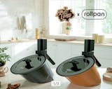 MAGIC ROLL PAN Automatic Rotating Pot Oil-free Ceramic All-Purpose Pan