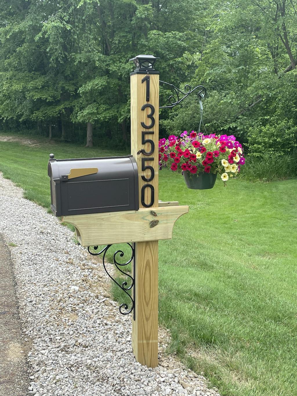 Spiral Post Top For Round Wood Fence Post, Wrought Iron fence post caps