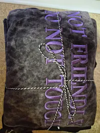 Not friendly Embroidered Mineralwash Tshirt