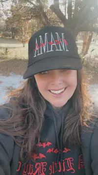 Feral mama embroidered Trucker Hat