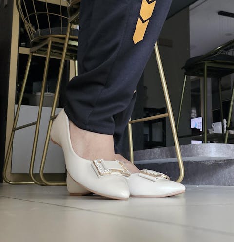 Ayra Diamond Ballerina Flats