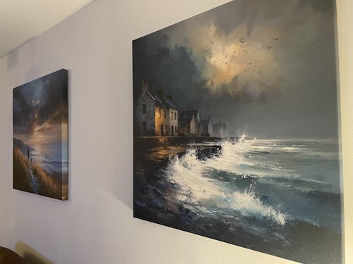 Waves At The Door - Canvas Print