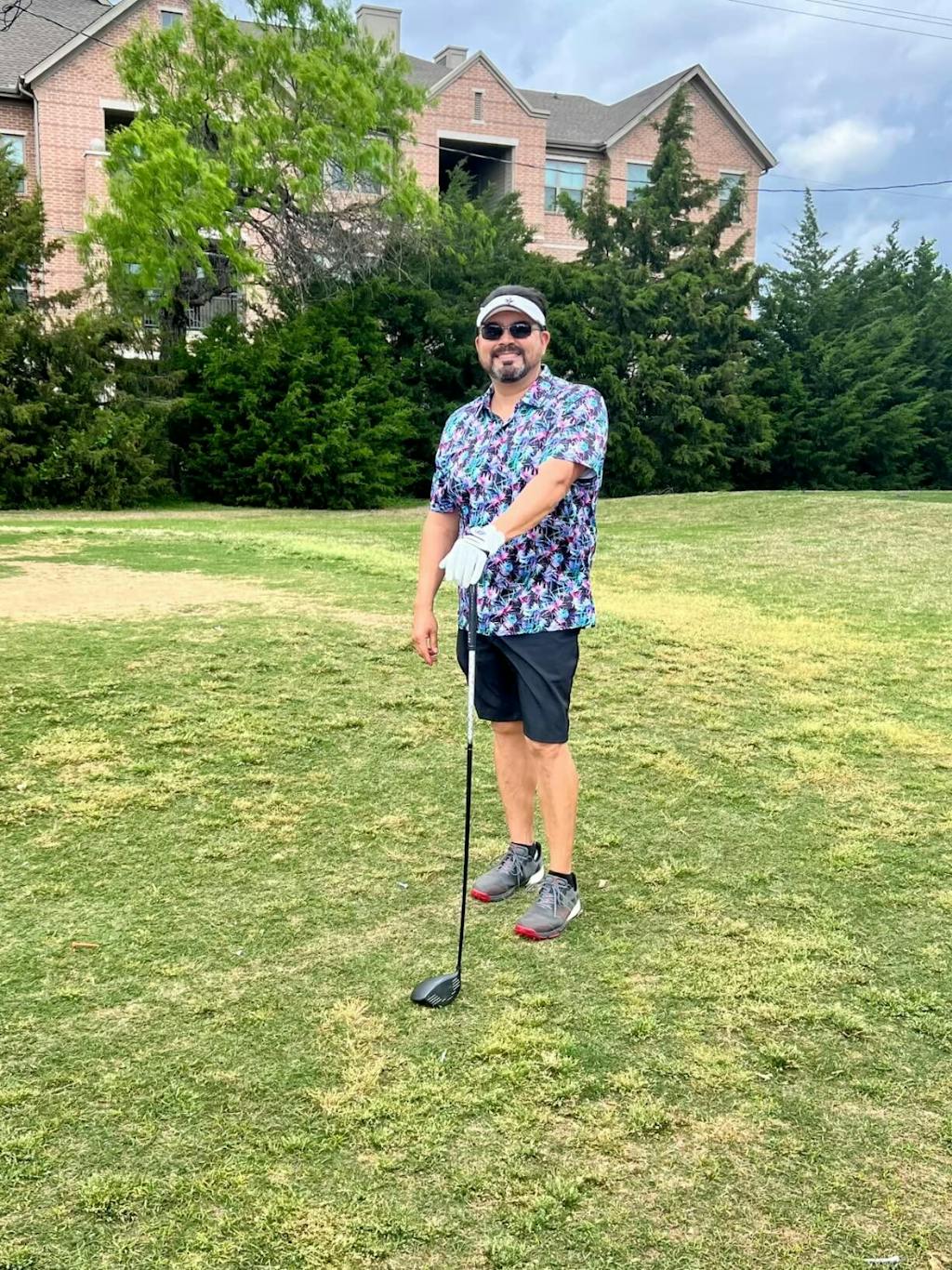 Men's Printed Golf Shirts-Motley Leaf