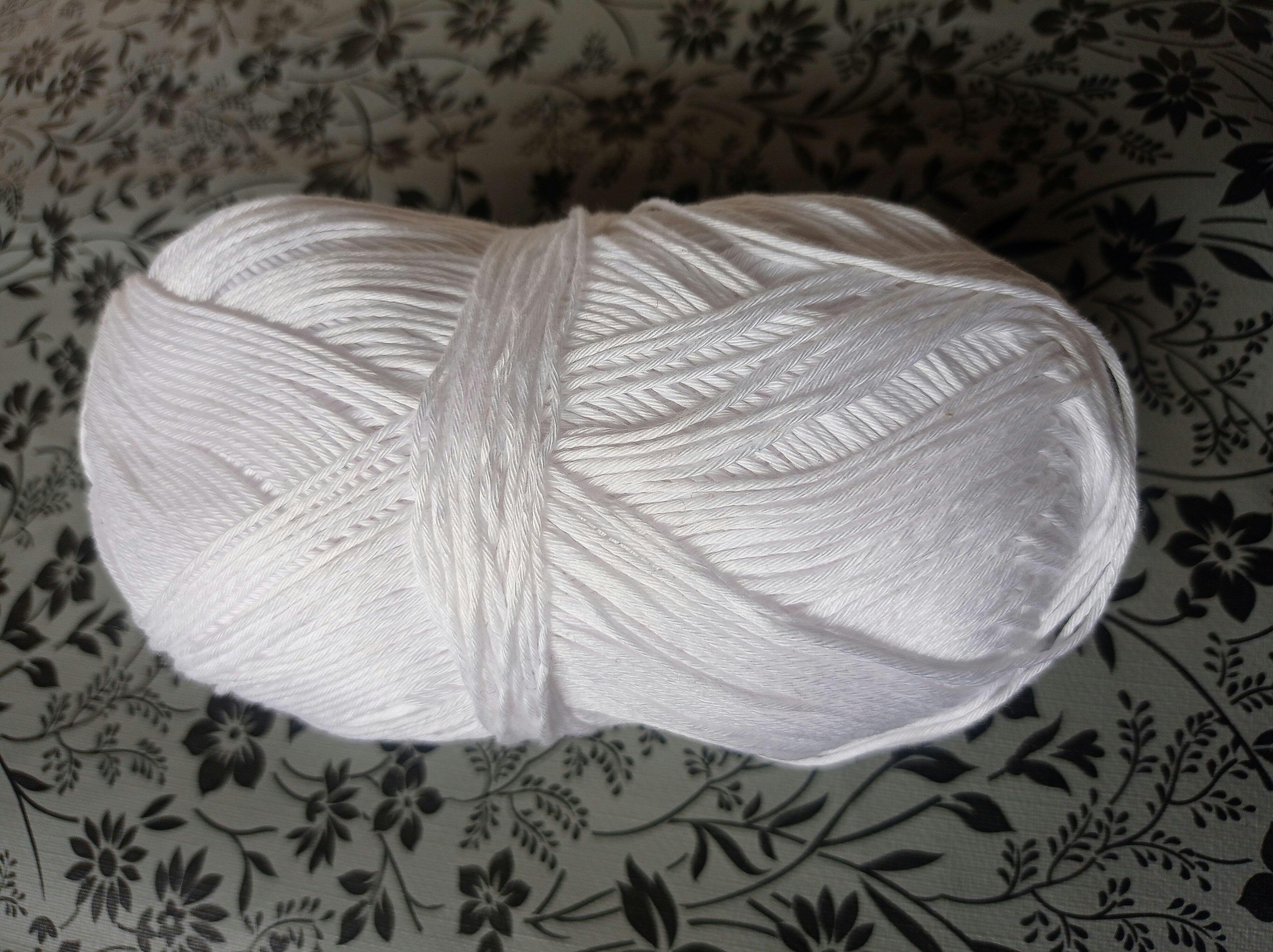 Fine Mercerised Cotton Yarn by Hobby Store - White 251 – Magic Needles