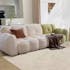 Baby Plush Sofa – White & Green Colour Match, Lace Detail