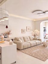 Oatmeal Chenille Pixel Function Sofa