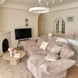 Chenille Modular Corner Sofa — Petal Corner Design