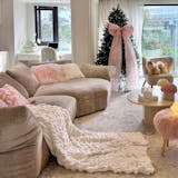 Chenille Modular Corner Sofa — Petal Corner Design