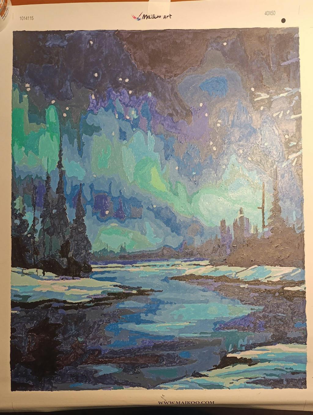 Aurora Night Sky - Paint by Numbers Kits