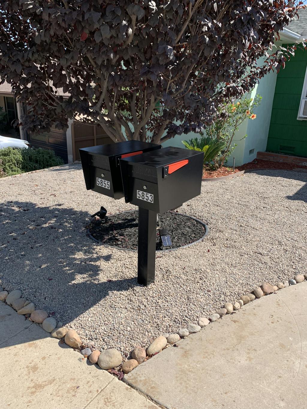 Mail Boss Double Mail Manager Locking Mailbox & Post Free Shipping