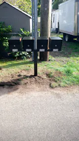 Mailboss Quadruple Mail Manager® Locking Mailbox & Post