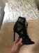 Lace Up Cross Tied Peep Toe High Heels Ankle Strap Women Bondage Boots