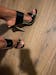 Gladiator PU Leather Slip On Pointed Toe with Back Strap Women Sandal