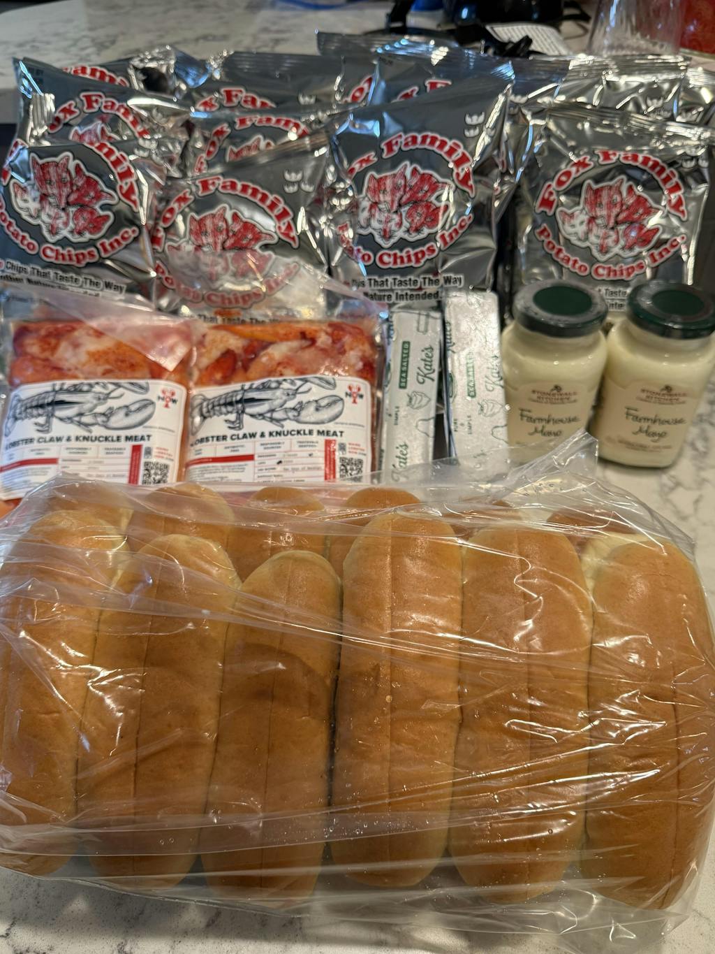 Fantini Split Top Brioche Lobster Roll Buns - 6 Pack