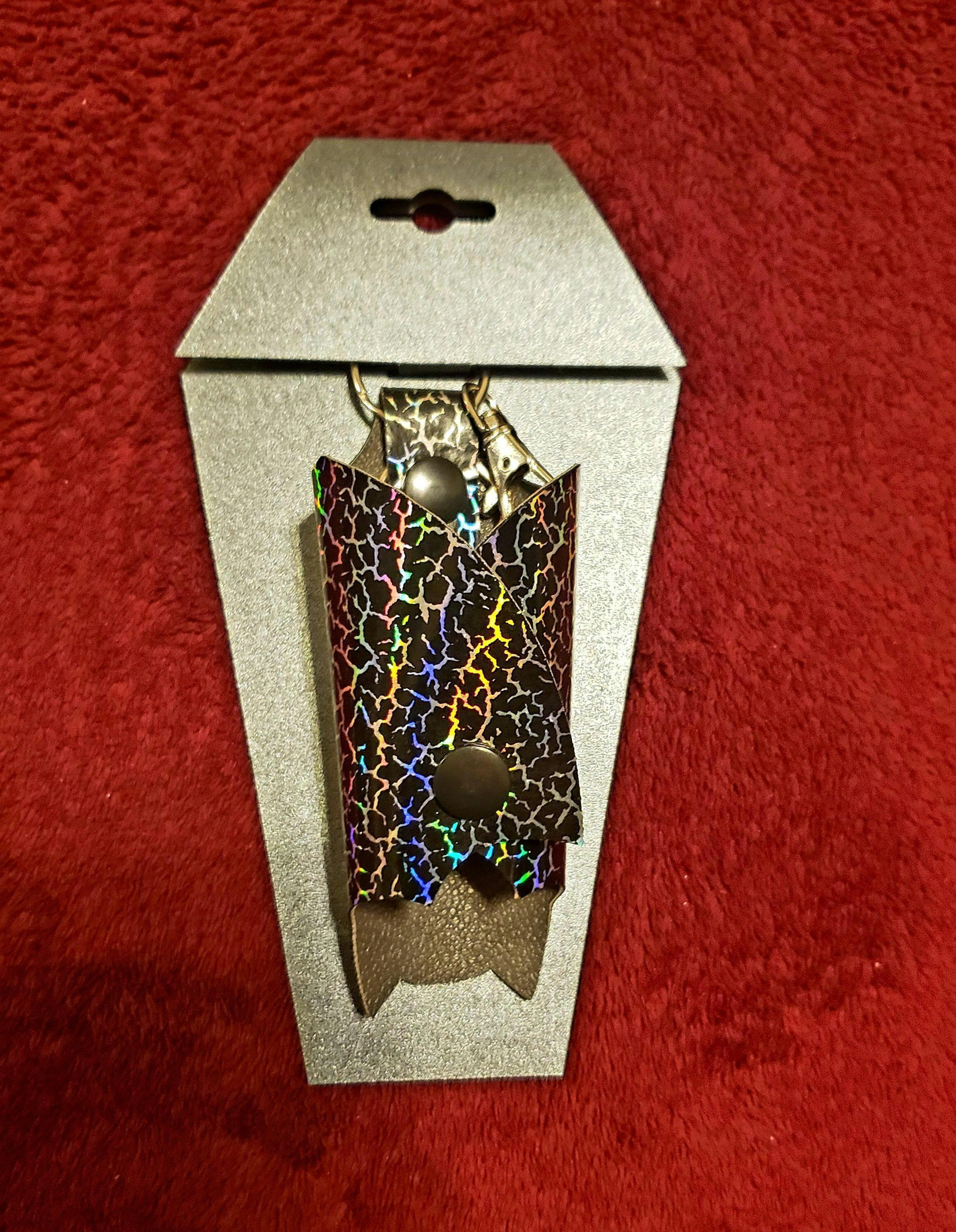 Bat Wing Halloween Key Fob SVG | Bat Key Cover Template Keychain