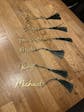 Personalised Place Names, Wedding Place Card, Table Place Name, Guest Seating, Mirror Name Tags, Unique Wedding Favours, Wedding Table Decor- Francesca Day