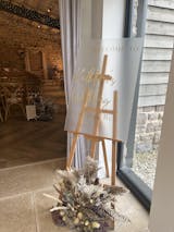 Welcome sign & Seating plan sign - Kathleen West - 5th January 2024