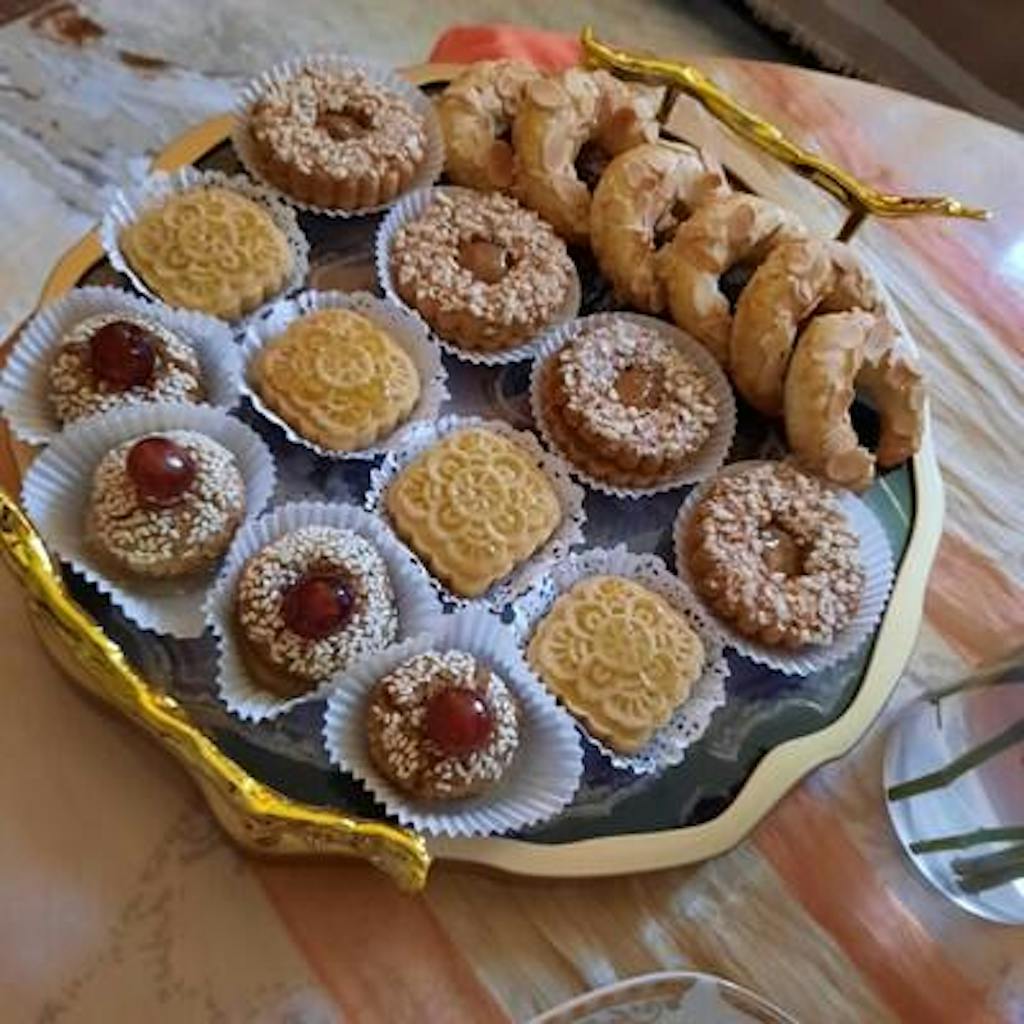 Gold Agate-Style Decorative Tray