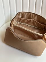 SALY  Expandable Leather Travel Toiletry & Makeup Bag - Maison