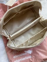 SALY  Expandable Leather Travel Toiletry & Makeup Bag - Maison Minimalist