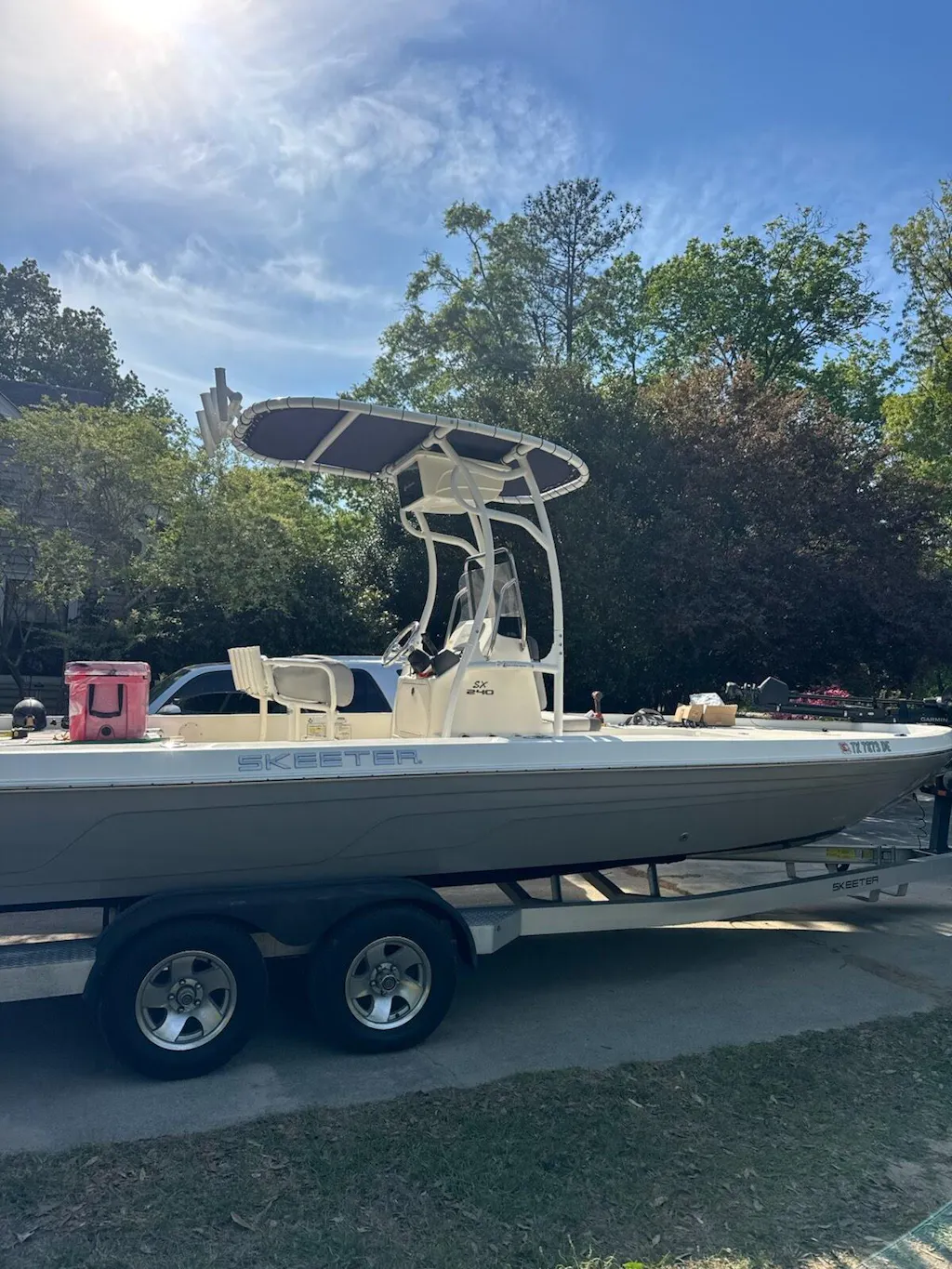 White Powder Coated Pro 600 Heavy Duty T-Top Package