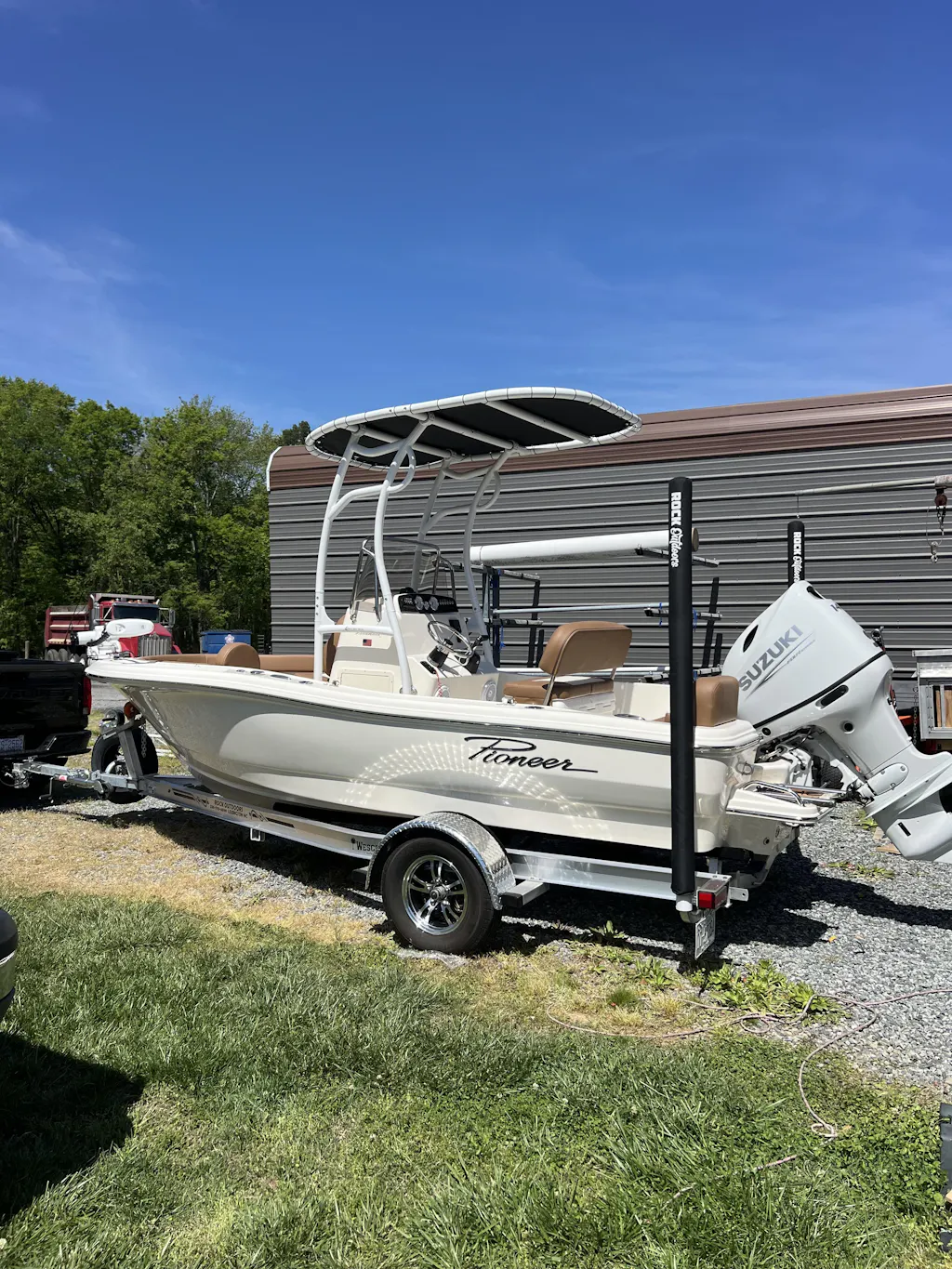 White Powder Coated Pro 600 Heavy Duty T-Top