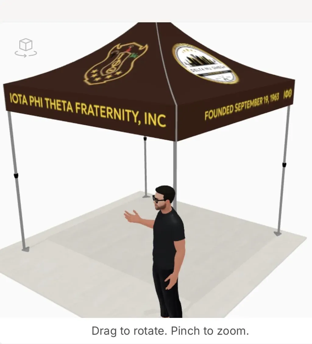 10x10 Custom Canopy Tent Package
